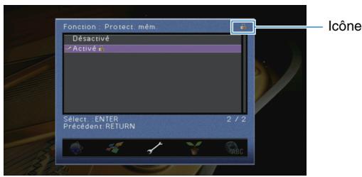 YAMAHA RX-V773 - Protect. mém. - 2