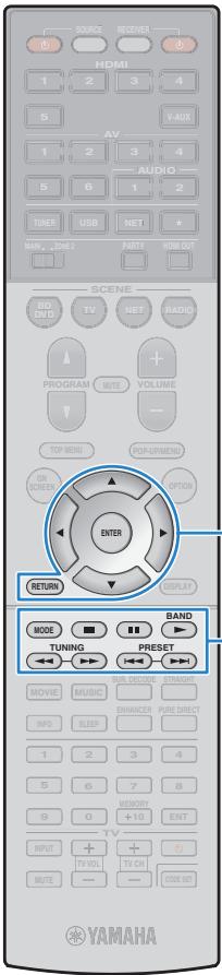YAMAHA RX-V773 - Menu d'opération - 1