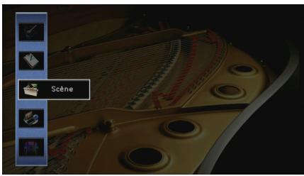 YAMAHA RX-V773 - Configuration de la fonction SCENE (menu Scène) - 1