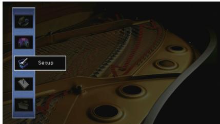 YAMAHA RX-V773 - Sélection d'une langue dans le menu affiché à l'écran - 1