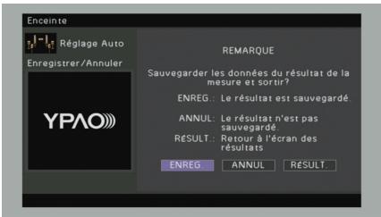YAMAHA RX-V773 - Pour commencer la mesure, utilisez les touches de curseur pour selectionner « Mesure » et appuyez sur ENTER. - 6