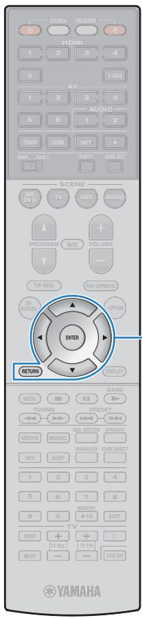 YAMAHA RX-V773 - Pour commencer la mesure, utilisez les touches de curseur pour selectionner « Mesure » et appuyez sur ENTER. - 5