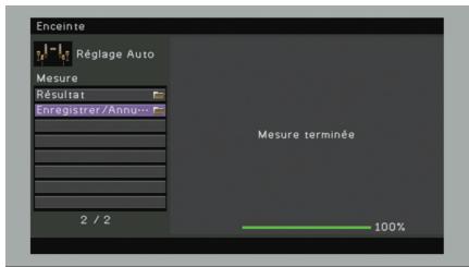 YAMAHA RX-V773 - Pour commencer la mesure, utilisez les touches de curseur pour selectionner « Mesure » et appuyez sur ENTER. - 2