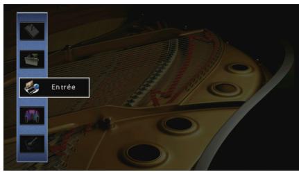 YAMAHA RX-V773 - Configuration des sources d'entrée (menu Entrée) - 1