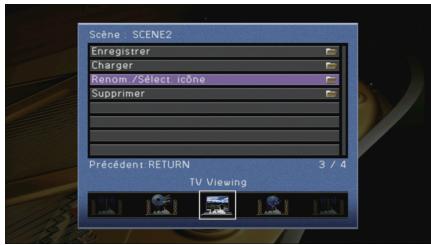 YAMAHA RX-V773 - Configuration de la fonction SCENE (menu Scène) - 4