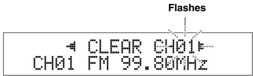 YAMAHA T-S1000 - Clearing the preset station - 1