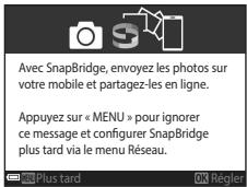 NIKON COOLPIX A300 - Appuyez sur MENU lorsque la boîte de dialogue illustrée à droite s'affiche. - 2