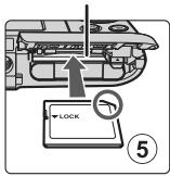 NIKON COOLPIX A300 - Insertion de l'accumulateur et de la carte mémoire - 3