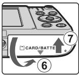 NIKON COOLPIX A300 - Insertion de l'accumulateur et de la carte mémoire - 4