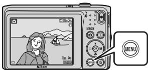 NIKON COOLPIX A300 - Appuyez sur la commande MENU (menu). - 1