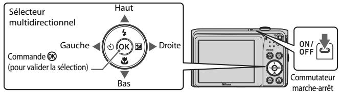 NIKON COOLPIX A300 - Mettez l'appareil photo sous tension. - 1