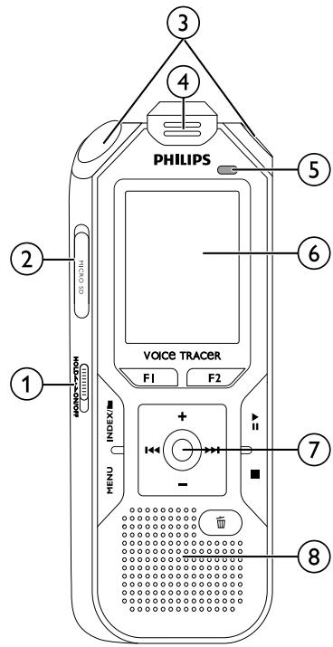 PHILIPS DVT8000,  DVT 8000 - Face avant et arrêté - 1