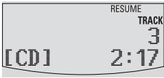 PHILIPS EXP511/00C - Storing the last position played - RESUME - 2