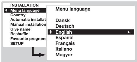 PHILIPS 32PW8718 - Choice of language and country - 1