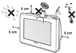 PHILIPS 32PW8718 - Positioning your television set - 1