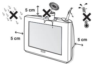 PHILIPS 32PW8718 - Positionnement du téléviseur - 1