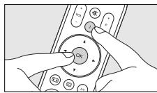 PHILIPS SRU4002B - Einrichten der Fernbedienung durch Erlernen aller Tastenfunktionen - 1