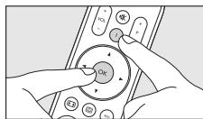 PHILIPS SRU4002B - Indstilling af fjernbetjeningen ved at indlare alle tastfunktionerne - 1