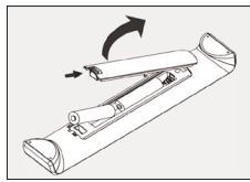 PHILIPS SRU7060 - Insertion des piles - 1