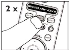 PHILIPS SRU7060 - Rückstellen aller Funktionen in einem Gerätemodus - 3