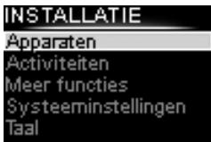 PHILIPS SRU8008 - Om het Installatie-menu te openen: - 1