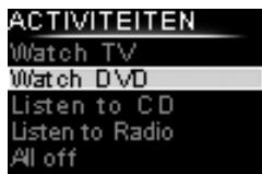 PHILIPS SRU8008 - Een Activiteit kiezen - 1