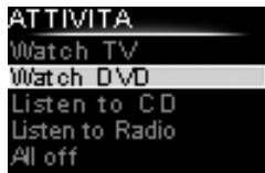 PHILIPS SRU8008 - Selezione di un'attività - 1
