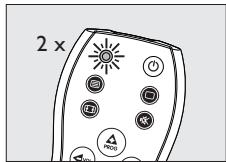 PHILIPS SRP1001 - Testar o telecomando - 4