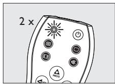 PHILIPS SRP1001 - Ställa in fjärrkontrollen manuellt - 2