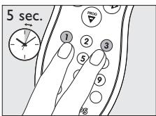 PHILIPS SRP1001 - Automatically setting the remote control - 1