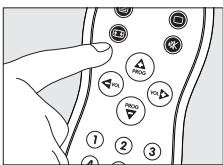 PHILIPS SRP1001 - Test af fjernbetjeningen - 1