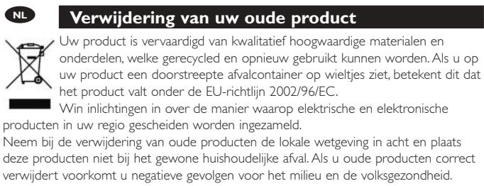 PHILIPS SRU9600 - Entsorgung Ihres alten Geräts - 1