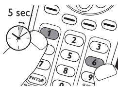 PHILIPS SRP6207 - Rétablir la fonction d'origine d'une touche - 1