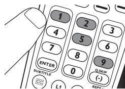 PHILIPS SRP6207 - Example: setting up the universal remote control to operate your TV: - 3