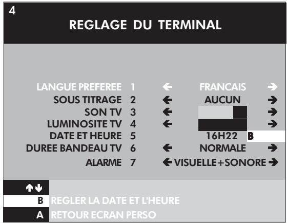 PHILIPS DSR3201 - REGLAGE DU TERMINAL - 1