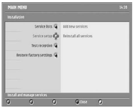 PHILIPS DTR300 - Add new services - 1