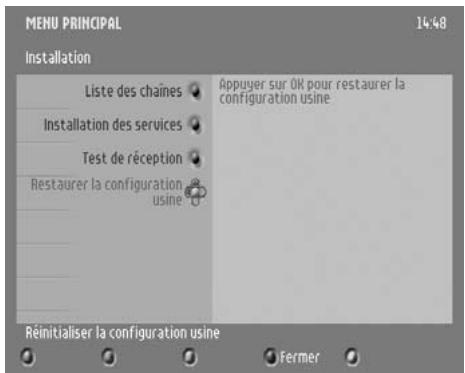 PHILIPS DTR300 - Restaurer la configuration usine - 3