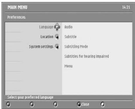 PHILIPS DTR300 - Language - 2