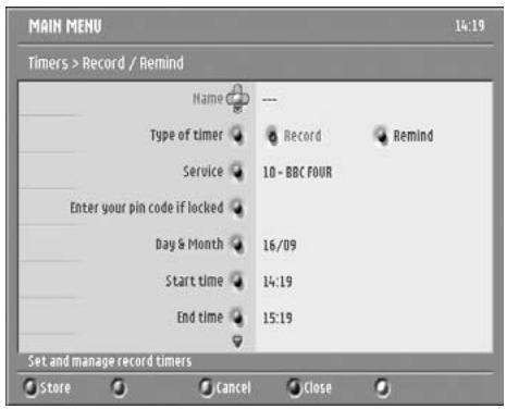 PHILIPS DTR300 - To set a new timer: - 2