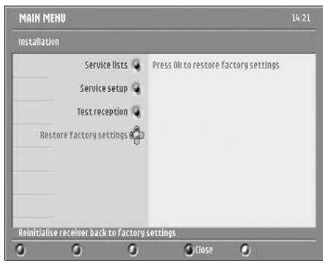 PHILIPS DTR300 - Restore factory settings - 4