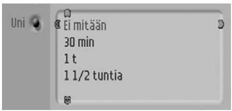 PHILIPS DTR300 - Perusvalikossa liikkuminen - 2
