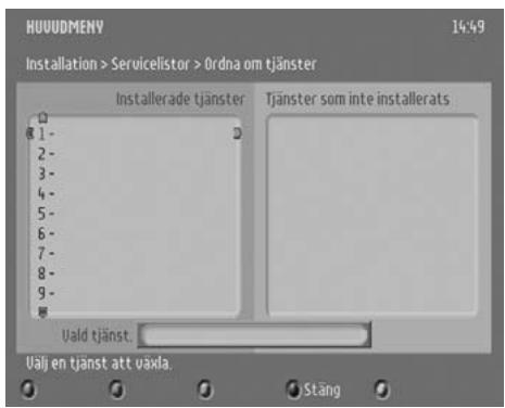 PHILIPS DTR300 - Flytta tjänsten du har valt inom listen: - 4