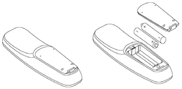 PHILIPS DTR300 - Batterien einlagen - 1