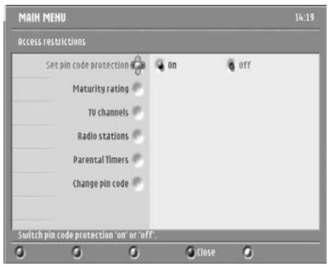 PHILIPS DTR300 - Access Restrictions - 2