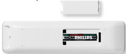 PHILIPS DSR8121 - Préparer la télécommande - 1