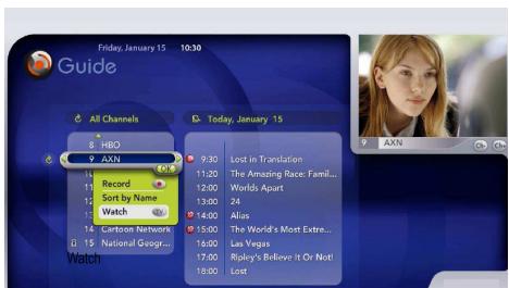 PHILIPS DSR8121 - Présentation détaillée du menu Guide - 1