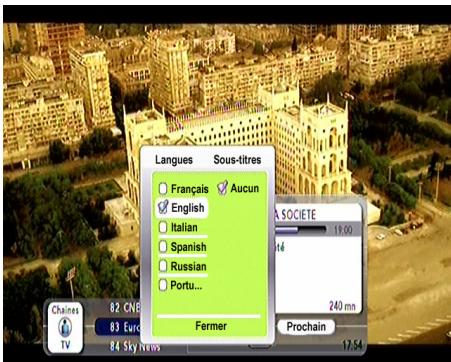 PHILIPS DSR8121 - Langues et sous-titres - 1