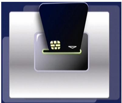 PHILIPS DSR8121 - Insérer la carte à puce - 1