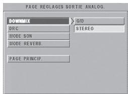 PHILIPS DVD728-001 - Menu d'installation de l'audio analogue - 2