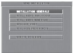 PHILIPS DVD728-001 - Menu d'installation générale - 1